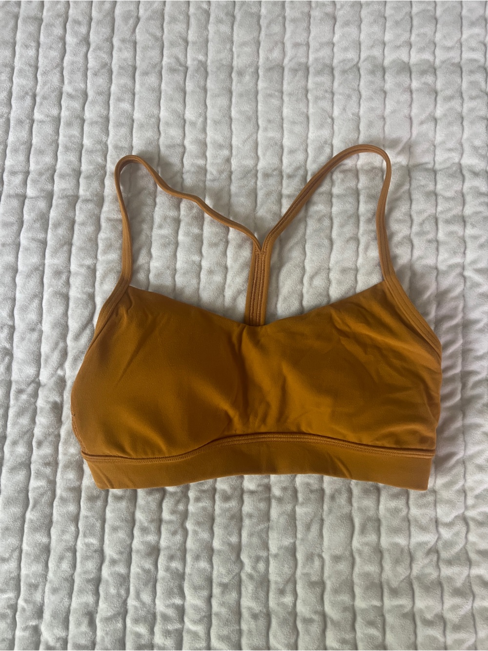 lululemon athletica Women's Ochre Yellow Strappy Sports Bra